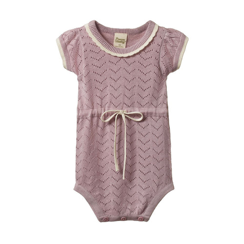 Nature Baby Lottie Suit - Lilac Pointelle