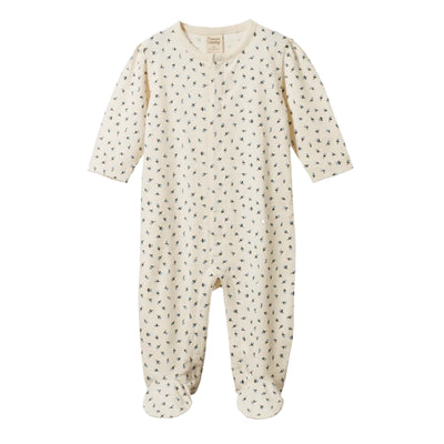 Nature Baby Lucy Suit - Blue Tulip Print Growsuit Nature Baby 