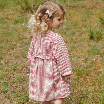 Nature Baby - Nora Dress | Jam Check Long Sleeve Dress Nature Baby 