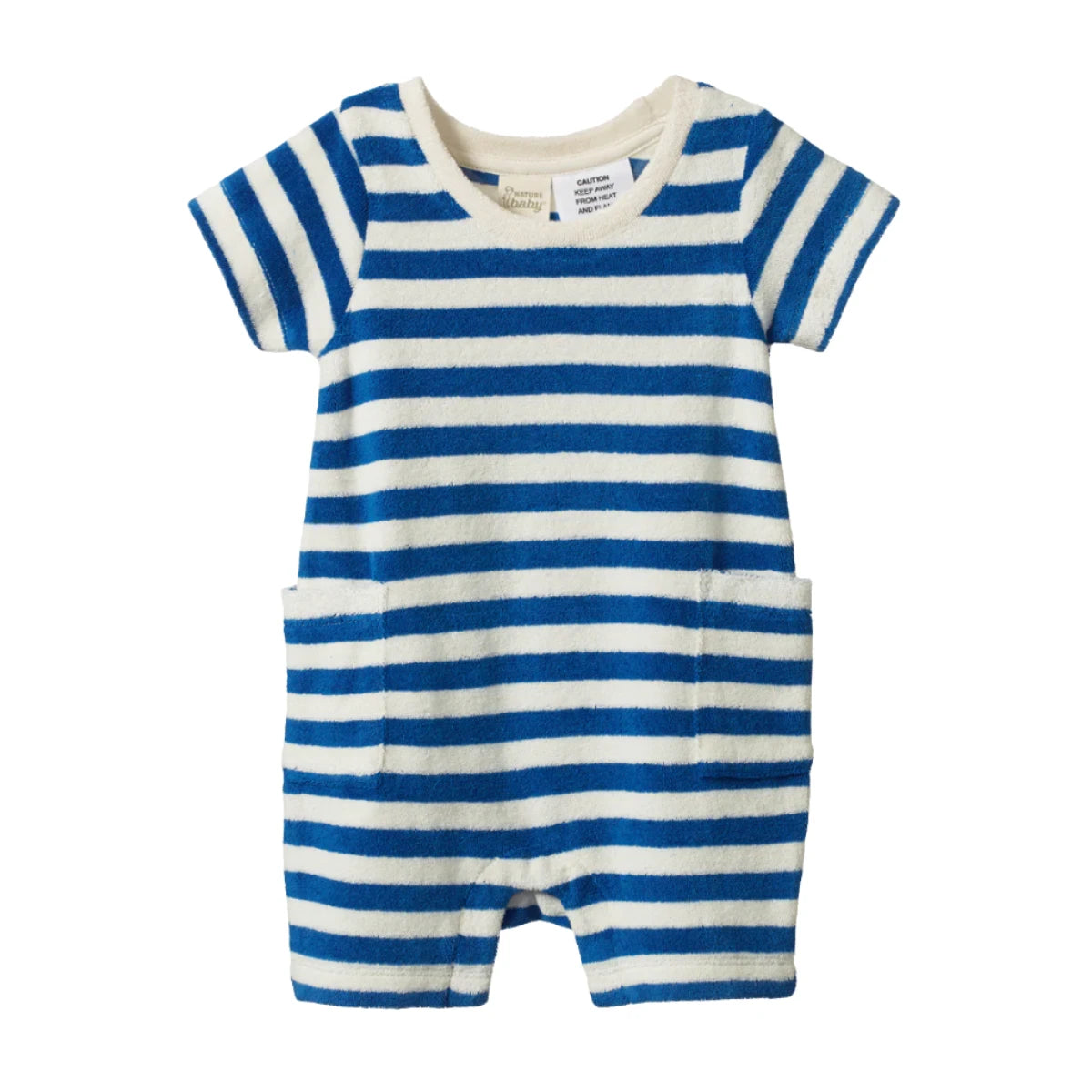 Nature Baby Ocean Suit - Mariner Stripe Growsuit Nature Baby 