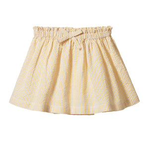 Nature Baby - Orchard Skirt Seersucker | Golden Stripe