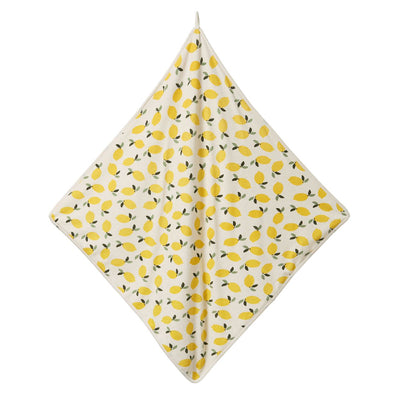 Nature Baby Org Cotton Hooded Towel - Lemon Print Towel Nature Baby 