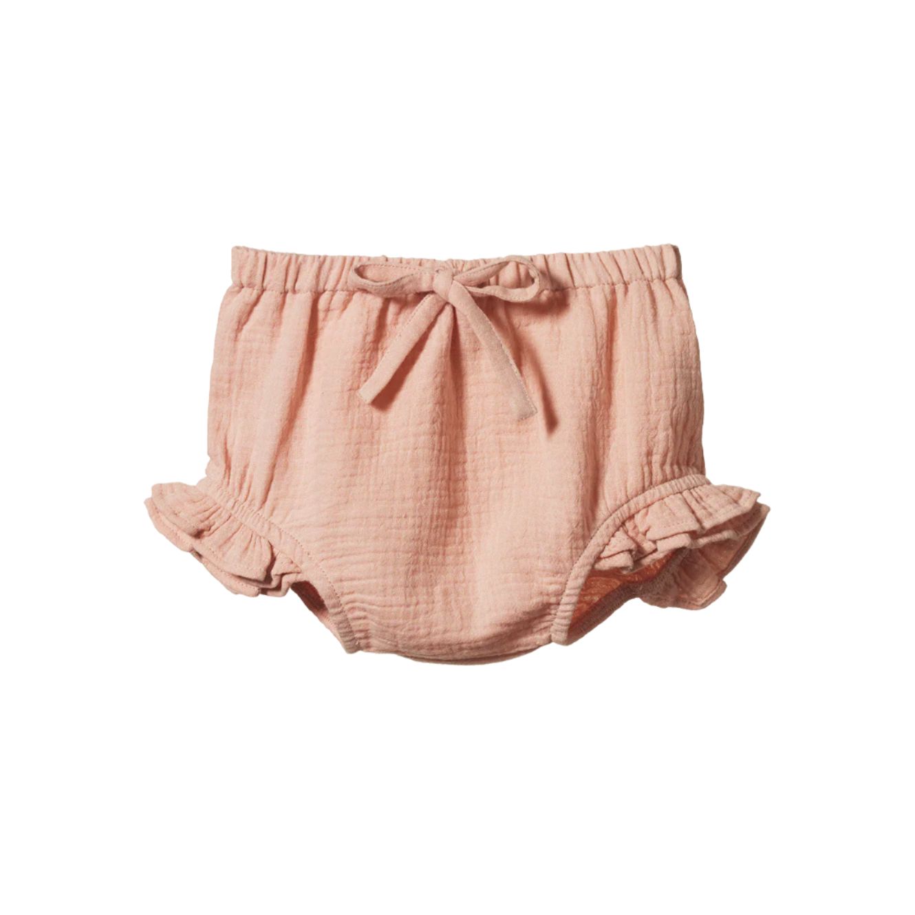 Nature Baby - Petal Bloomers Muslin | Rose Dust Crinkle Bloomers Nature Baby 