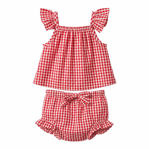 Nature Baby - Petal Set | Red Gingham