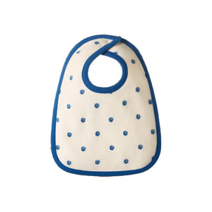 Nature Baby Reversible Bib - Daisy Daze Blue Print