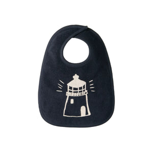 Nature Baby Reversible Bib - Lighthouse Print