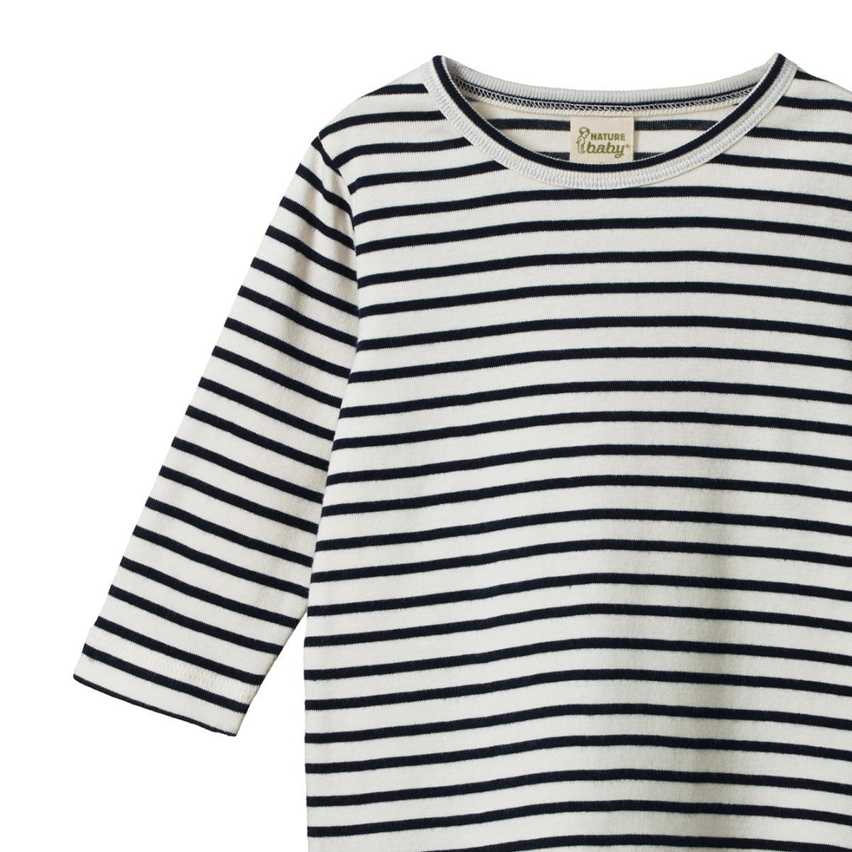 Nature Baby River Long Sleeve Tee - Navy Sailor Stripe Long Sleeve T-Shirt Nature Baby 