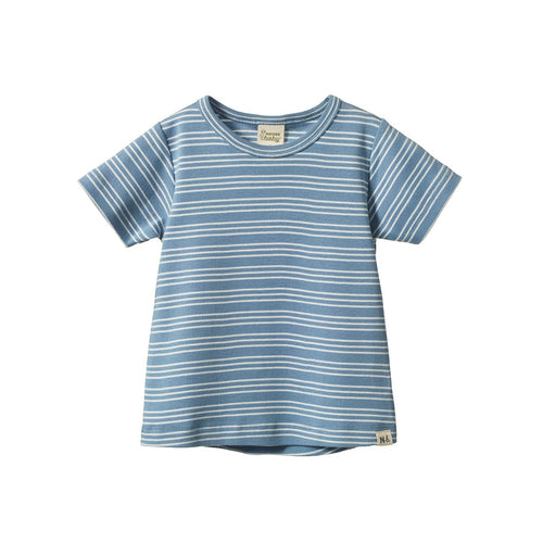 Nature Baby - River Tee | Blue Stripe Trio - PRE ORDER