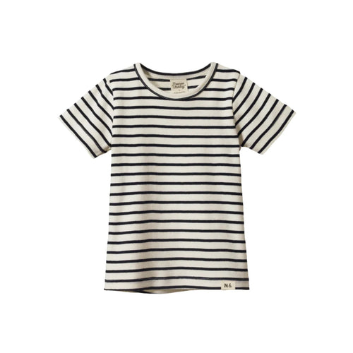 Nature Baby River Tee - Navy Sailor Stripe