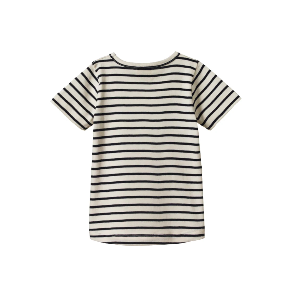 Nature Baby River Tee - Navy Sailor Stripe Short Sleeve T-Shirt Nature Baby 