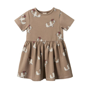 Nature Baby Saturday Dress - Moon Flower Gala Print