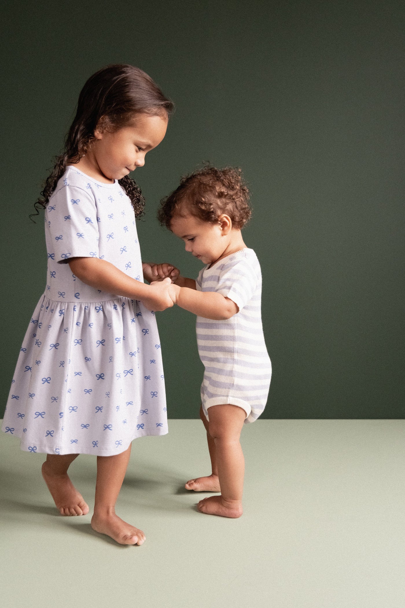 Nature Baby - Saturday Dress | Ribbons Short Sleeve Dress Nature Baby 