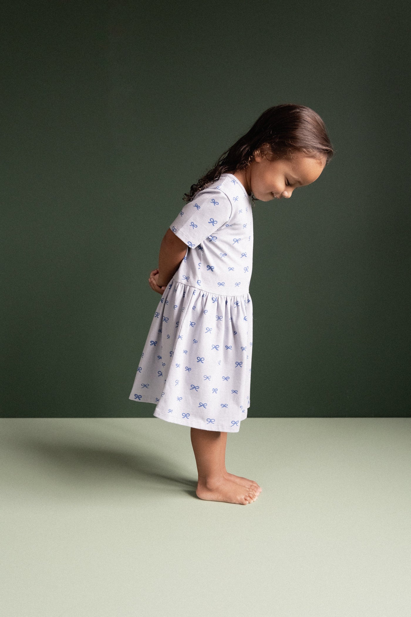 Nature Baby - Saturday Dress | Ribbons Short Sleeve Dress Nature Baby 