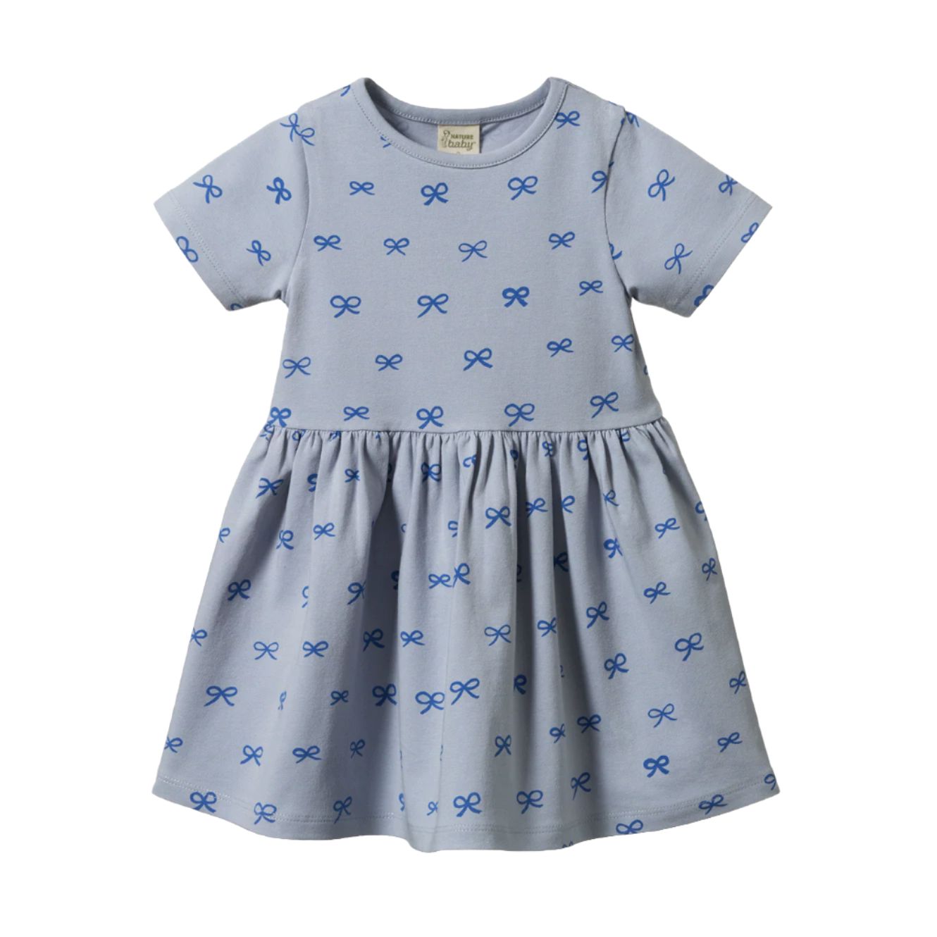Nature Baby - Saturday Dress | Ribbons Short Sleeve Dress Nature Baby 