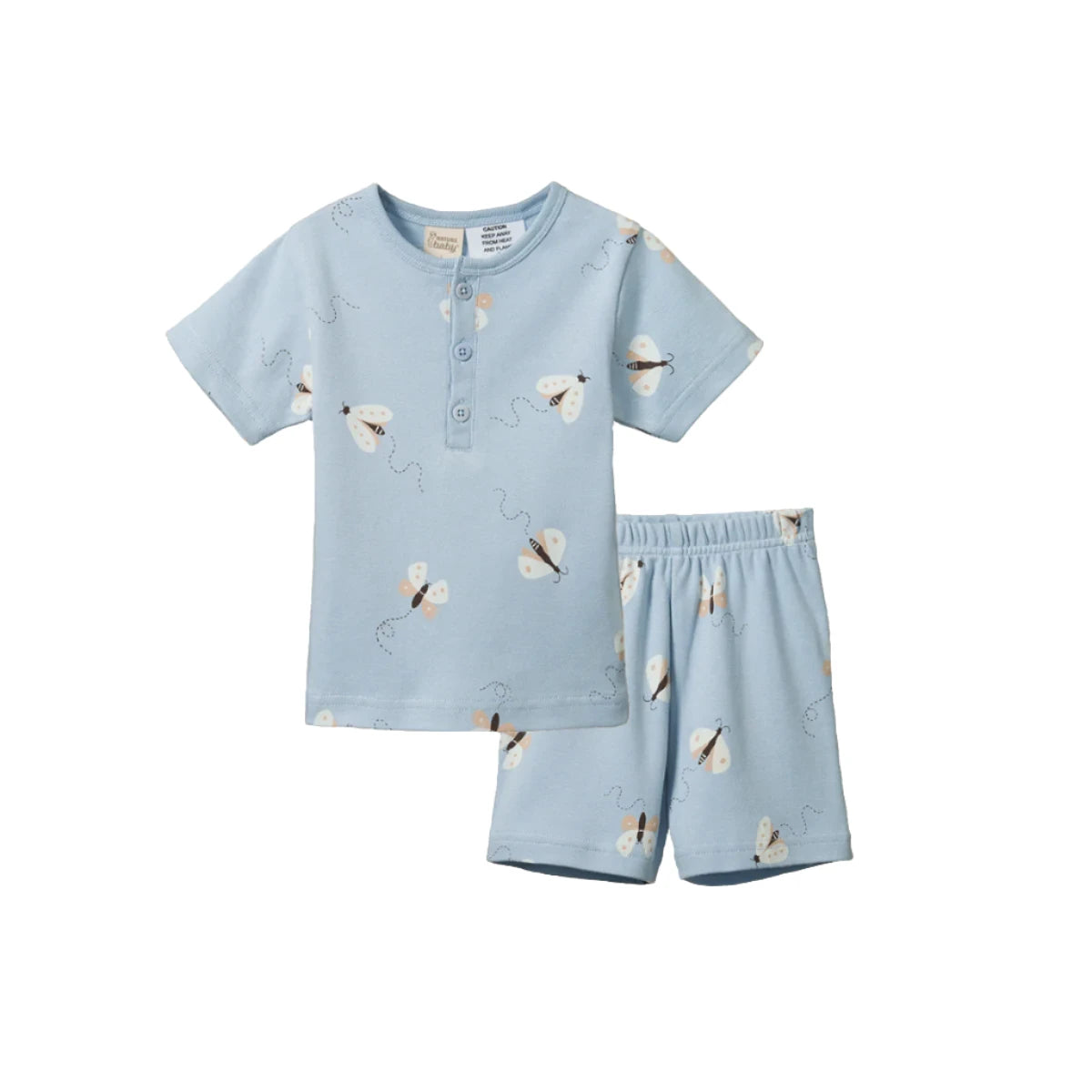 Nature Baby Short Sleeve Pyjamas Set - Butterfly Dance Short Sleeve Pyjamas Nature Baby 