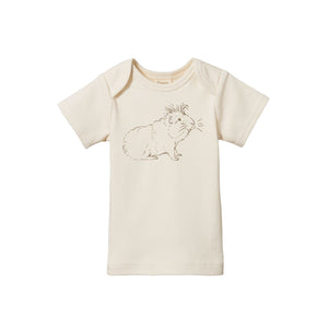 Nature Baby Simple Tee - Guinea Pig Gala Print