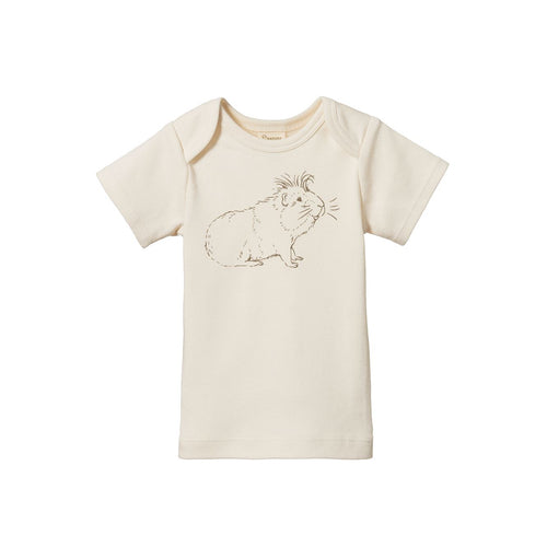 Nature Baby Simple Tee - Guinea Pig Gala Print