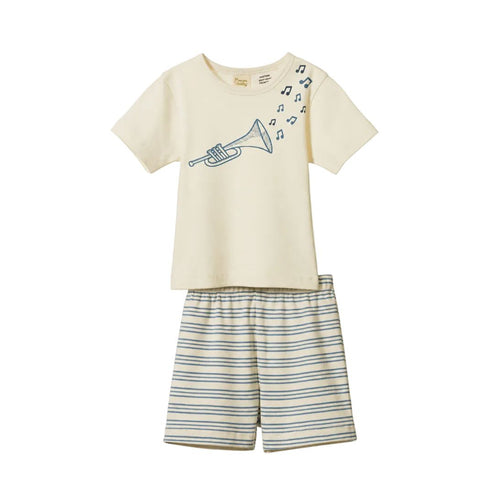 Nature Baby - Shortie Pyjama Set | Jazz Rhythm Print - PRE ORDER