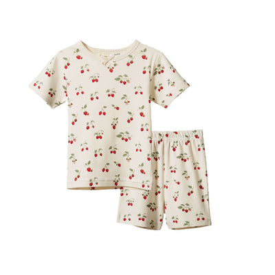 Nature Baby - Shortie Pyjama Set | Strawberry Blush Short Sleeve Pyjamas Nature Baby 