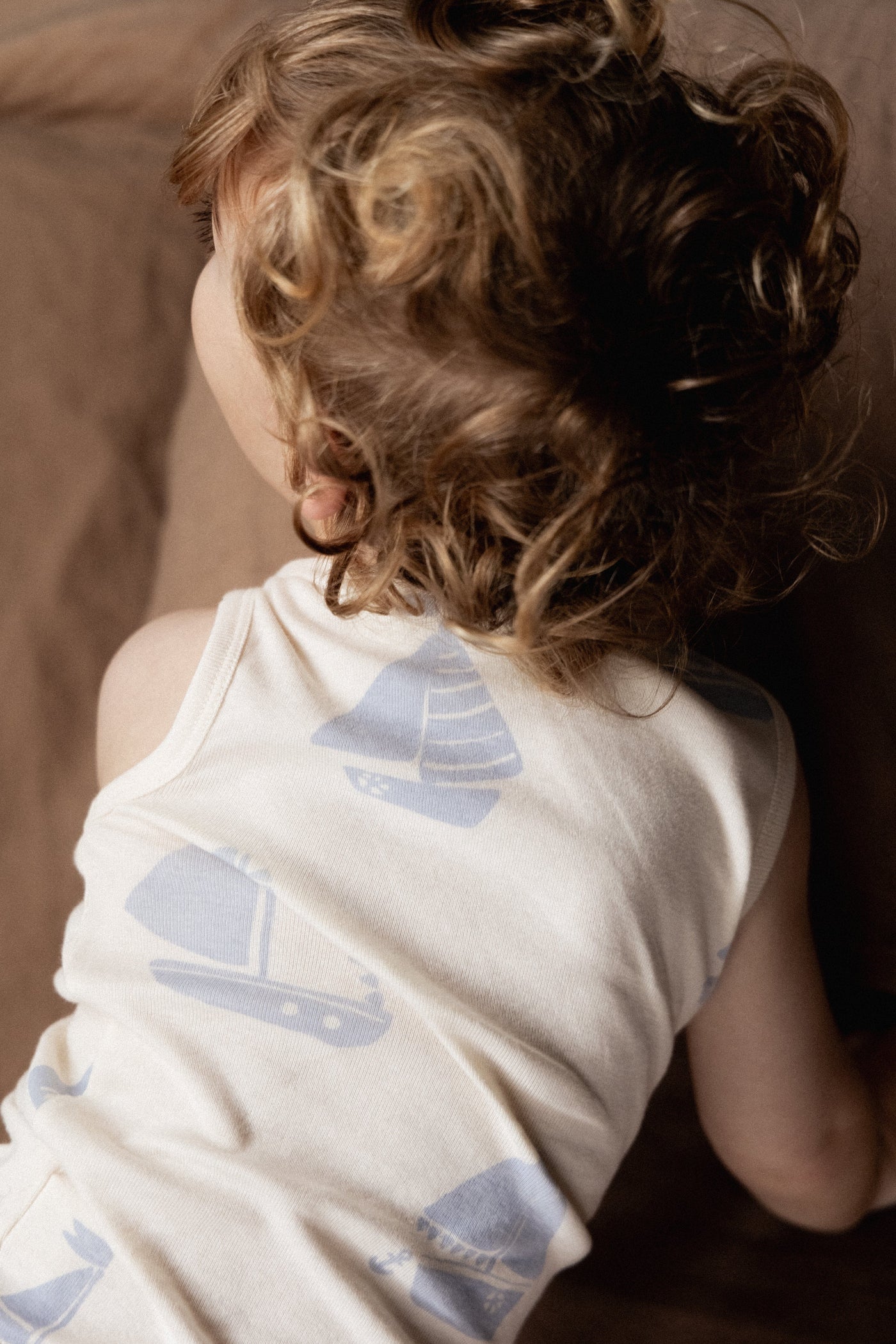 Nature Baby - Singlet Pyjama Set | Regatta Blue Short Sleeve Pyjamas Nature Baby 