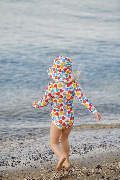 Nature Baby - Splash Sunhat | Painted Delphine Swim Hats Nature Baby 