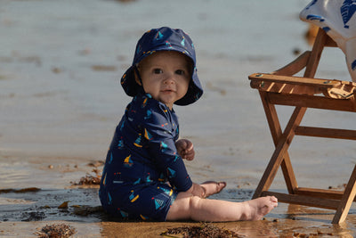 Nature Baby - Splash Sunhat | Regatta Navy Swim Hats Nature Baby 
