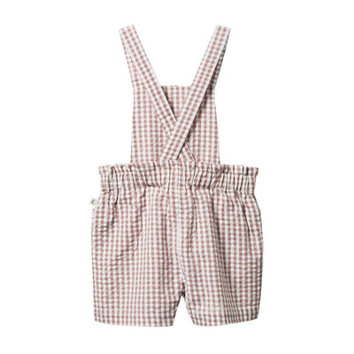 Nature Baby Summer June Overalls - Twilight Check Overalls Nature Baby 