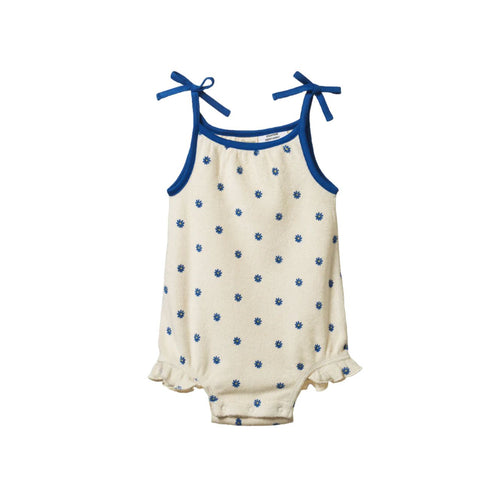 Nature Baby Sylvie Suit - Daisy Daze Blue Print