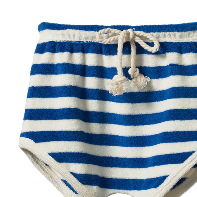 Nature Baby Terry Shorts - Mariner Stripe Shorts Nature Baby 