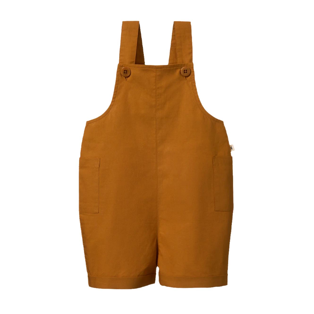 Nature Baby Tucker Shortie Overalls - Dijon Overalls Nature Baby 