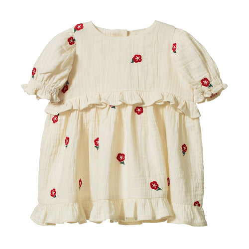 Nature Baby - Valentina Dress | Red Flora