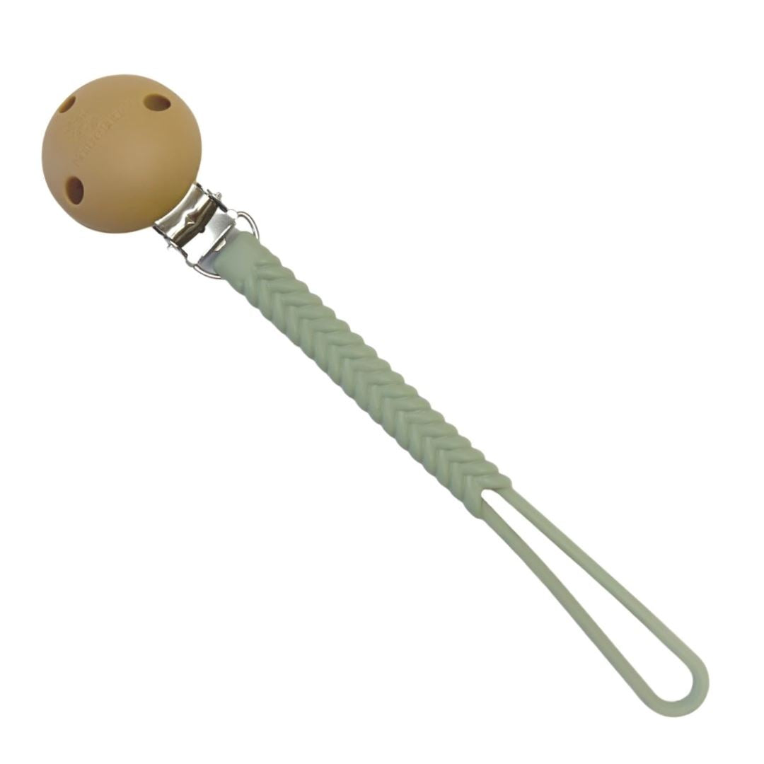 Nature Bubz - Braided Dummy Clip | Sage Dummy Clip Nature Bubz 