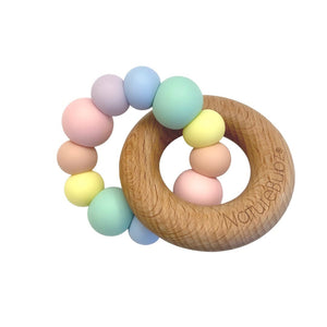 Nature Bubz - Cove Teether | Pastel Rainbow