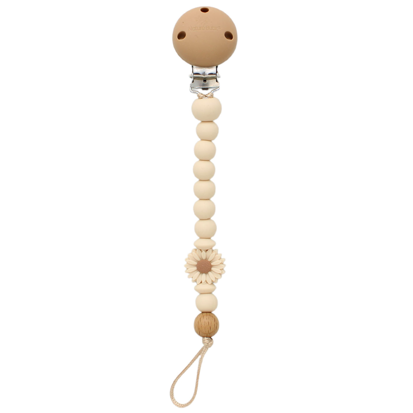 Nature Bubz Daisy Dummy Clip - Cream Dummy Clip Nature Bubz 