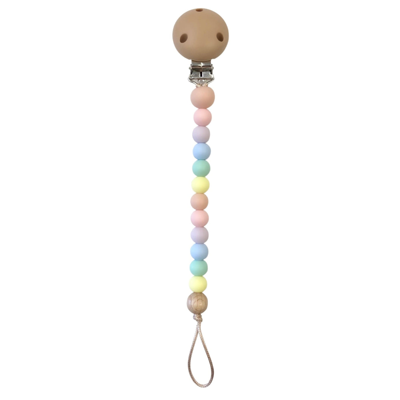 Nature Bubz - Zuri Dummy Clip | Pastel Rainbow Dummy Clip Nature Bubz 