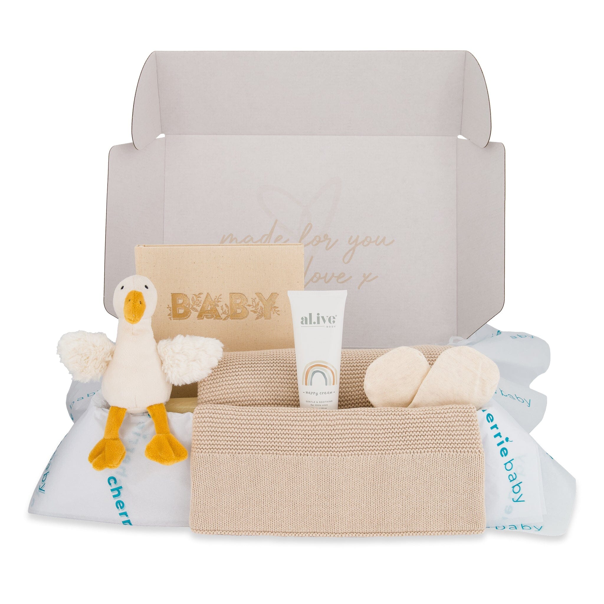 Newborn Gift Set - Cuddle Buddy - With Optional Personalised Name
