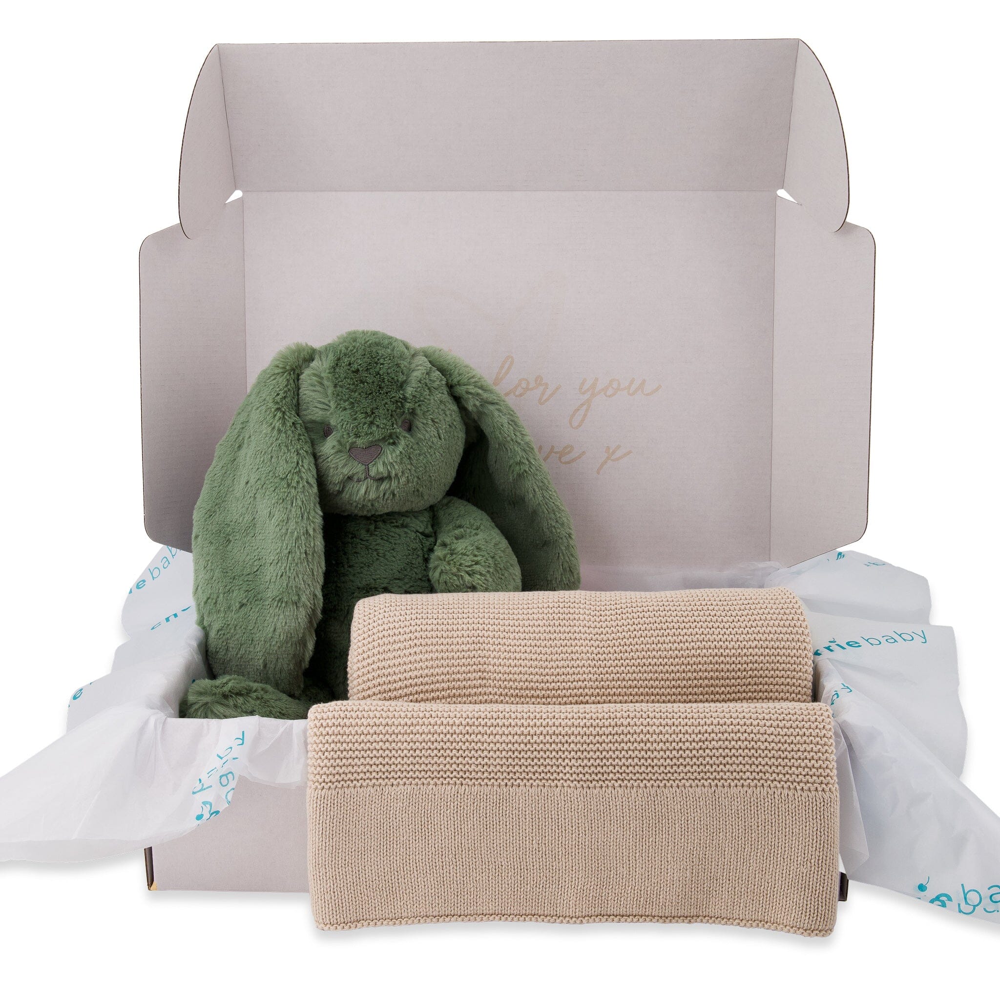 Newborn Gift Set - Little Wildling - Baby Blanket & Bunny with Optiona