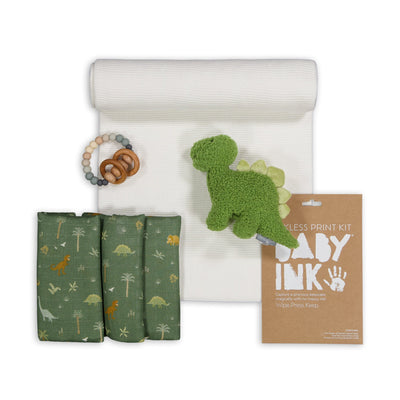 Newborn Gift Set - Snugglesaurus - With Optional Personalised Name Gift Hamper Cherrie Baby Boutique 