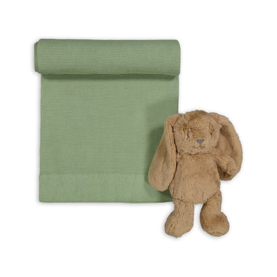 Newborn Gift Set - Woodland Dreams - Baby Blanket & Bunny with Optional Personalised Name Gift Hamper Cherrie Baby Boutique 