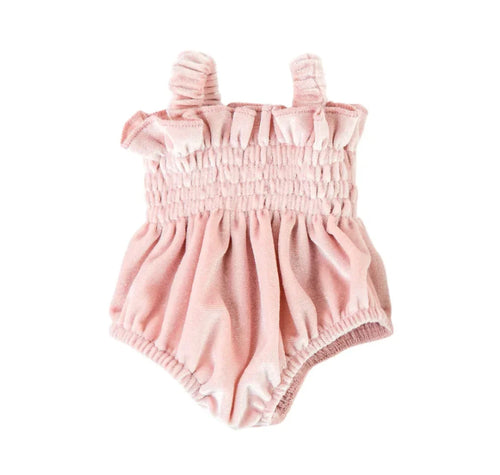 Nicci + Lu - Doll Clothing - Olivia Smock Bubble Romper | Rose Blush