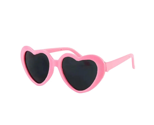 Nicci + Lu - Heart Shaped Doll Sunglasses | Pink