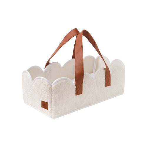 Nicci + Lu - Doll Scallop Bassinet | Cream