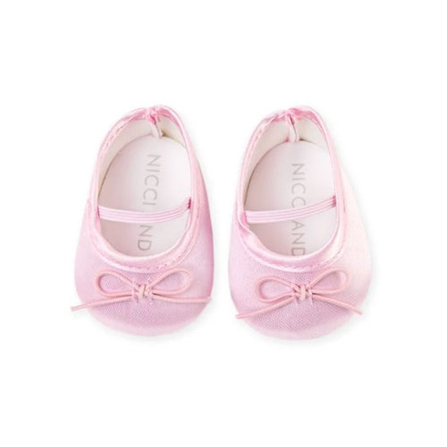 Nicci + Lu - Doll Shoes - Satin Ballet Flats | Satin Pink