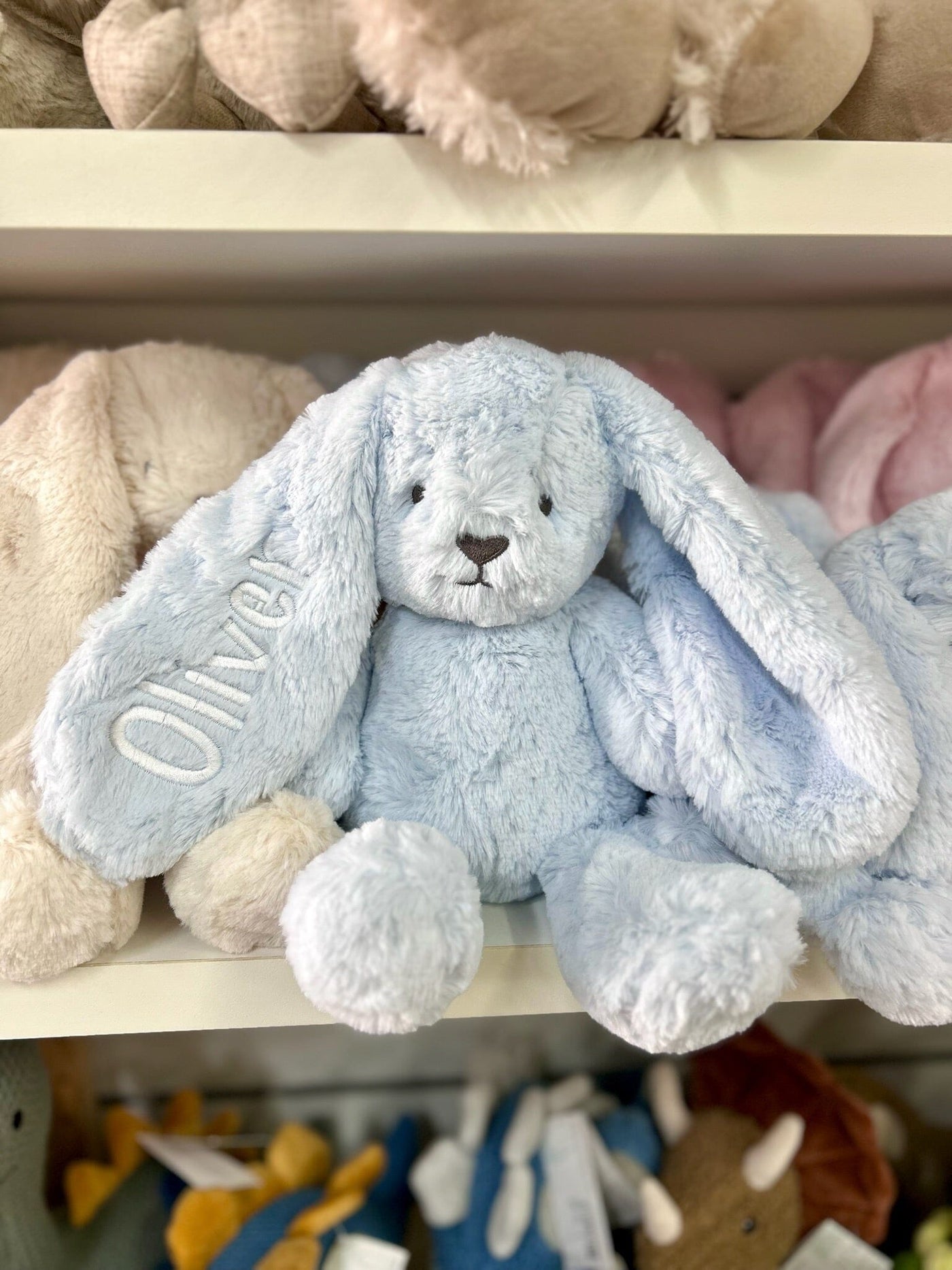 OB Designs - Baxter Blue Bunny Soft Toy OB Designs 