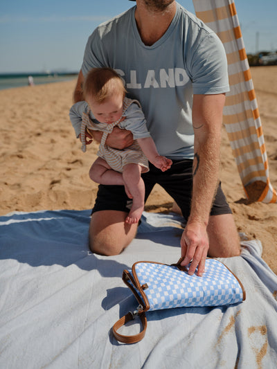 OiOi - Change Mat Clutch | Blue Check Change Mat OiOi 