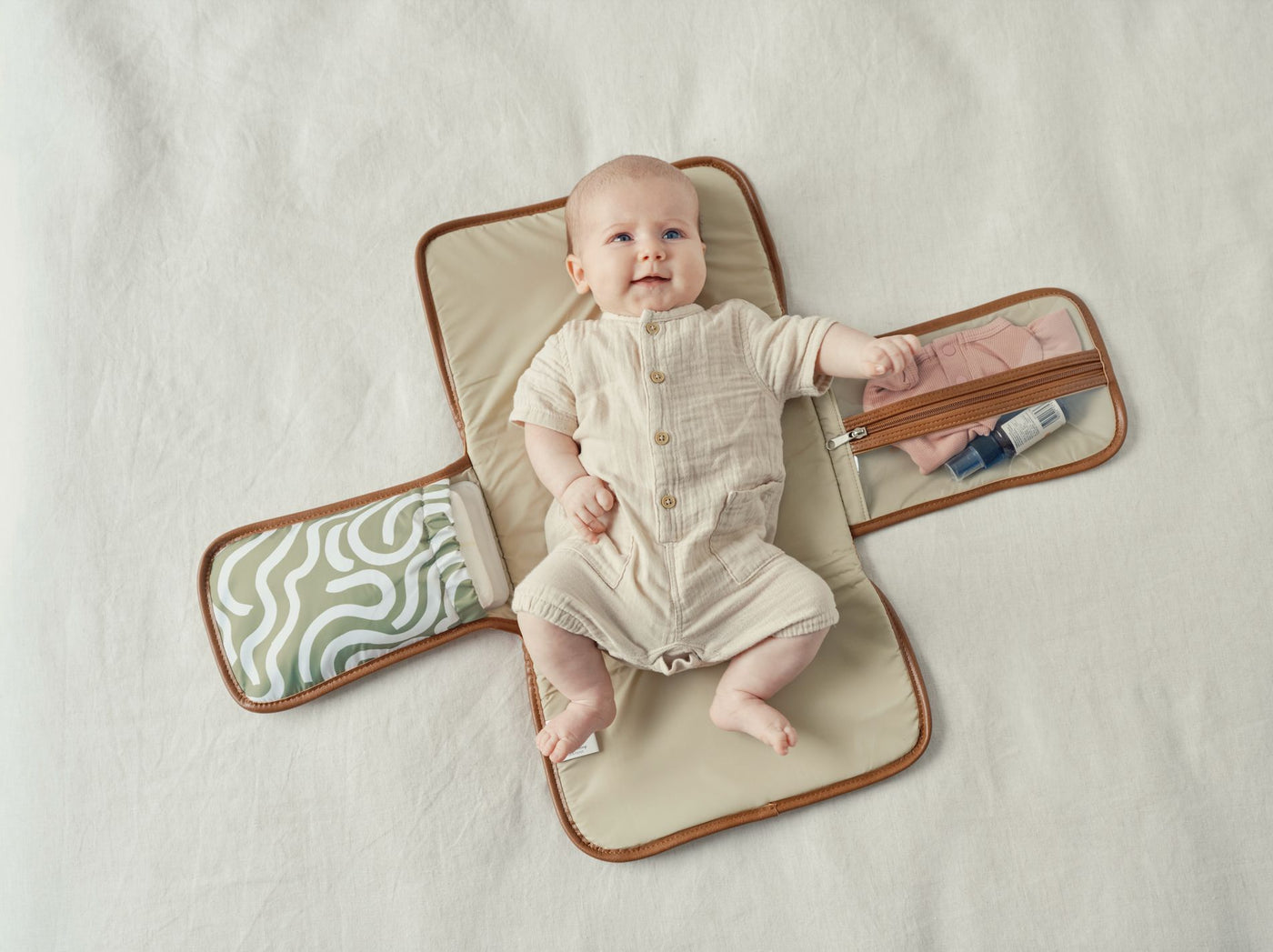 OiOi - Change Mat Clutch | Green Squiggle Change Mat OiOi 