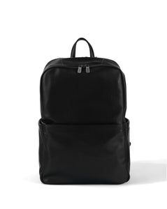 OiOi - Multitasker Nappy Backpack | Black Vegan Leather