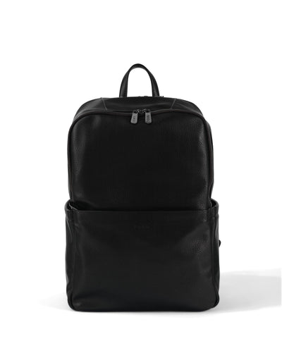 OiOi - Multitasker Nappy Backpack | Black Vegan Leather Backpacks OiOi 