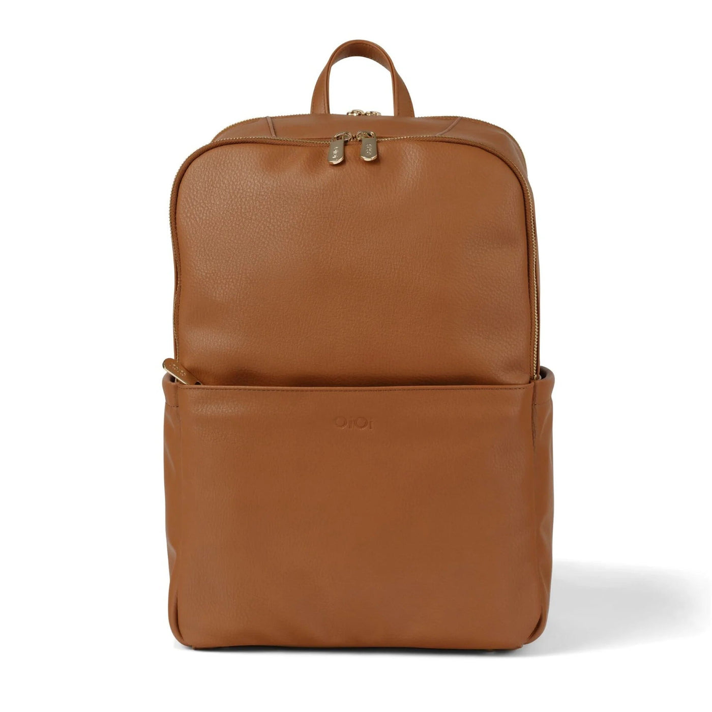 OiOi Multitasker Nappy Backpack - Chestnut Faux Leather Backpacks OiOi 