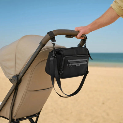 OiOi - Multitasker Pram Caddy | Black Neoprene Nappy Bags OiOi 